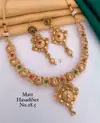 02 Matte Fancy Designer Hasadi Set Necklace Wholesale Price In Surat
